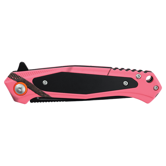 Bison River 4.5" Mossy Oak Pink Camo EDC Knife
