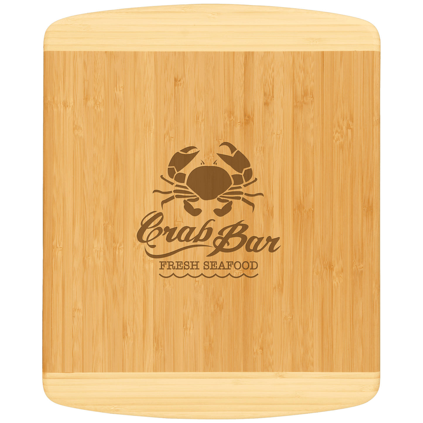 13 1/2" x 11 1/2" Bamboo 2-Tone Cutting Board