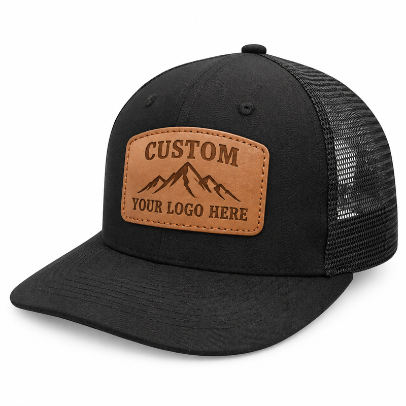 Custom Leather Patch Hats