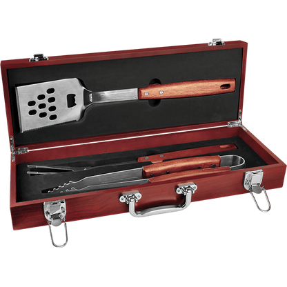 3-piece rosewood BBQ set