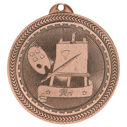Antique Bronze 2" Art Laserable BriteLazer Medal