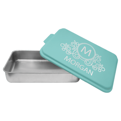 Teal 9" x 13" Aluminum Cake Pan with Lid