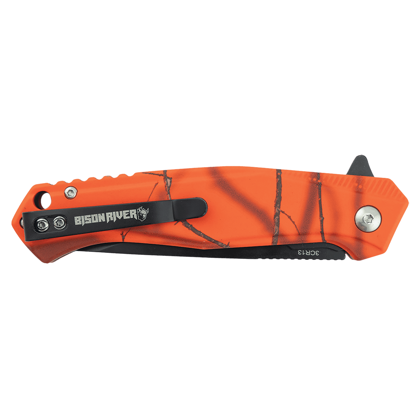 Bison River 4.5" Mossy Oak Orange Camo EDC Knife