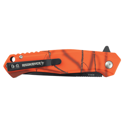 Bison River 4.5" Mossy Oak Orange Camo EDC Knife