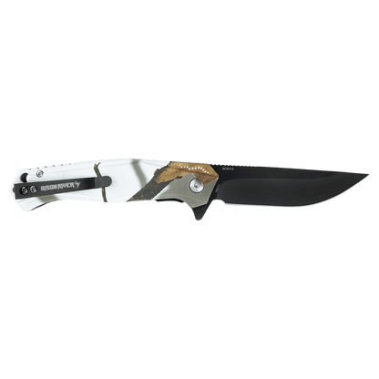 Bison River 4.5" Mossy Oak White Camo EDC Knife