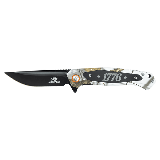 Bison River 4.5" Mossy Oak White Camo EDC Knife