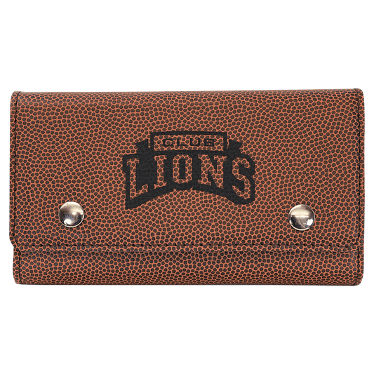 Football Laserable Leatherette Card & Dice Set