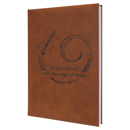 Rawhide 7" x 9 3/4" Laserable Leatherette Journal with Lined Notepad