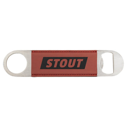 1 1 1/2" x 7" Laserable Leatherette Bottle Opener