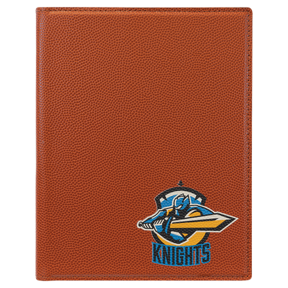 Basketball 7" x 9" Laserable Leatherette Small Portfolio with Notepad