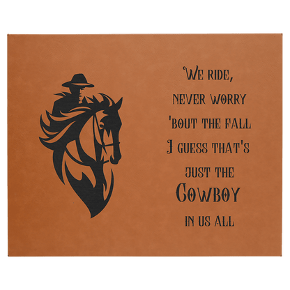 Rawhide 16" x 20" Laserable Leatherette Wall Decor with Sawtooth Hanger