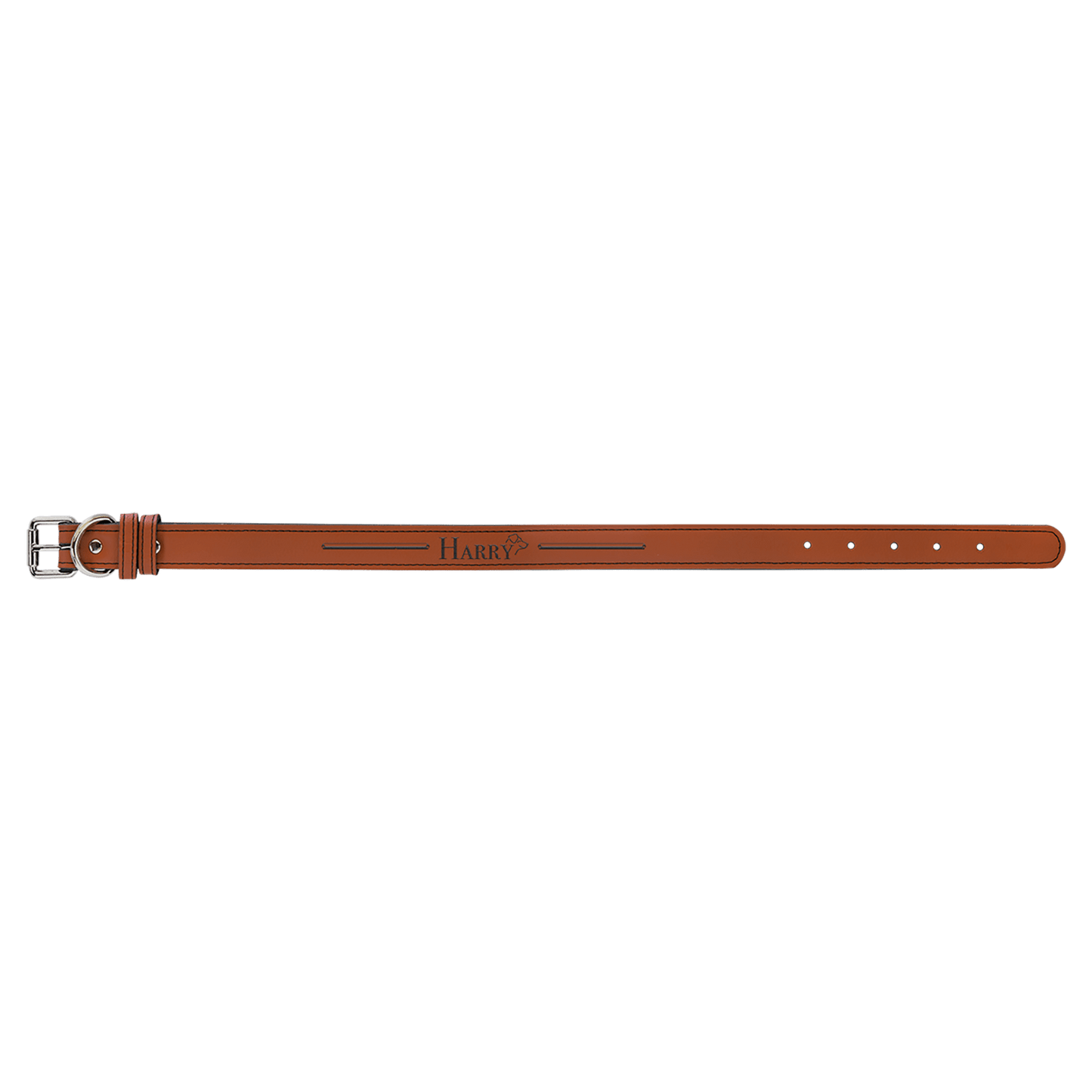 Rawhide Large 23" x 1" Laserable Leatherette Dog Collar