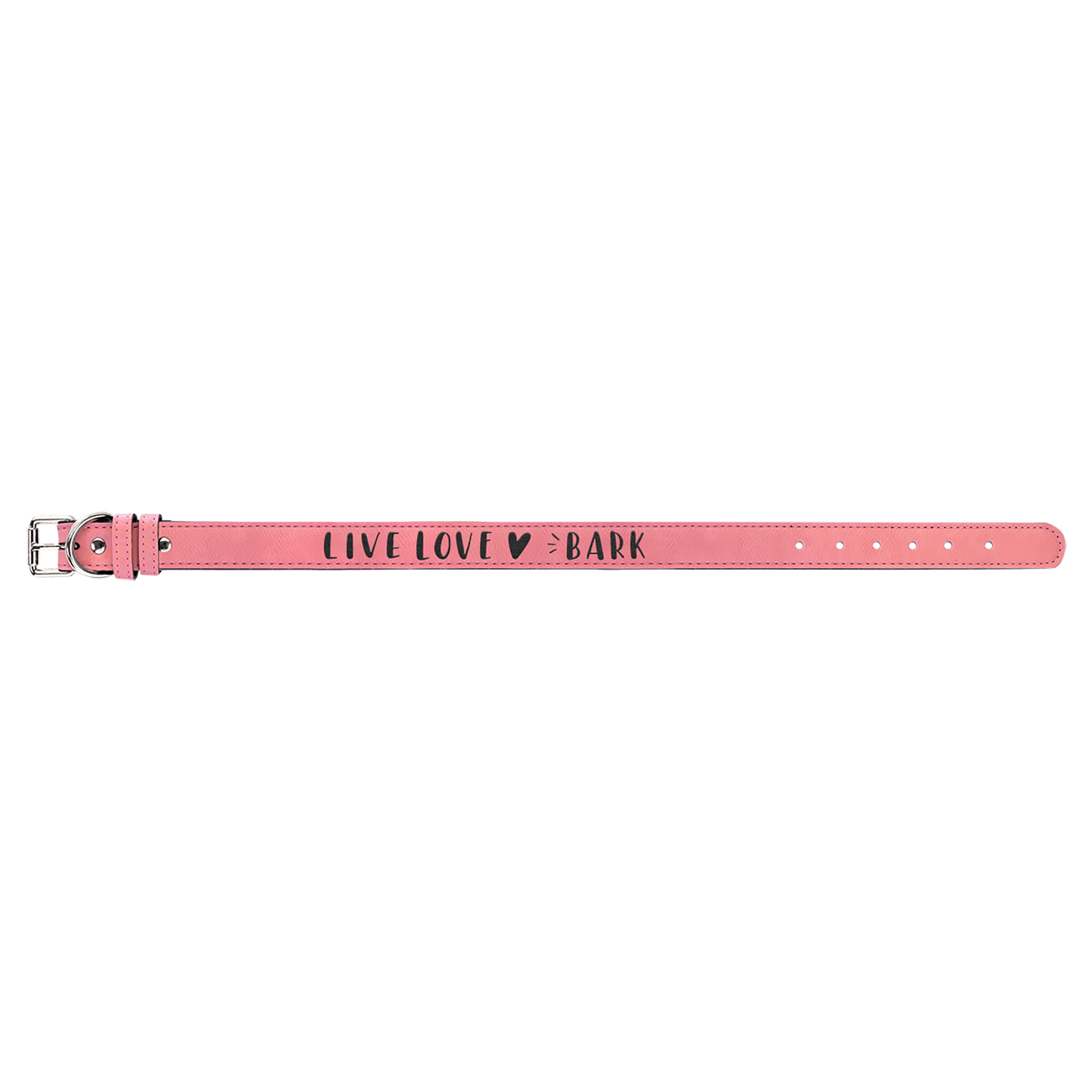 Pink Extra Large 27" x 1 1/4" Laserable Leatherette Dog Collar