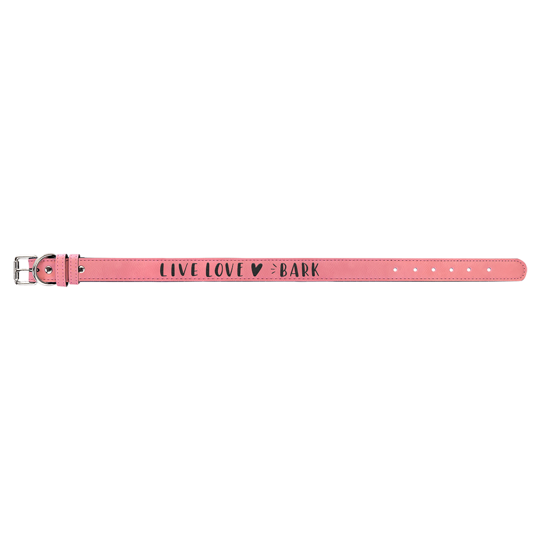 Pink Extra Large 27" x 1 1/4" Laserable Leatherette Dog Collar