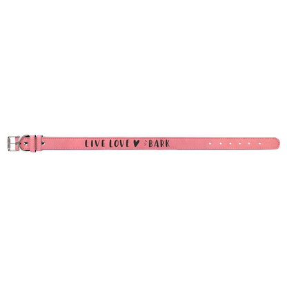 Pink Extra Large 27" x 1 1/4" Laserable Leatherette Dog Collar