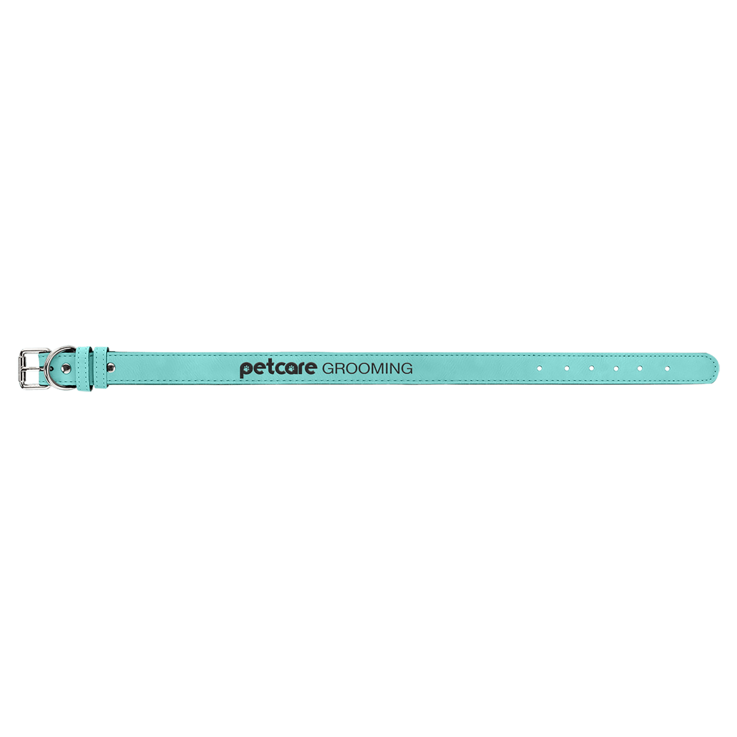 Teal Extra Large 27" x 1 1/4" Laserable Leatherette Dog Collar