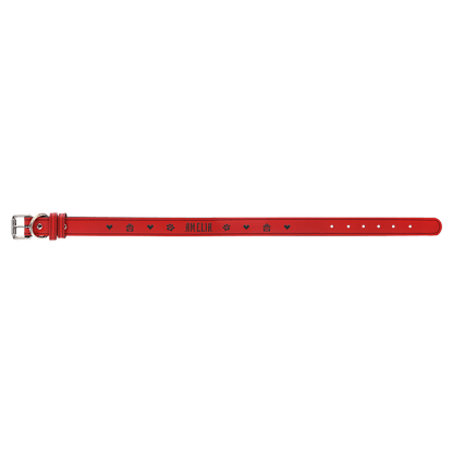 Red Extra Large 27" x 1 1/4" Laserable Leatherette Dog Collar