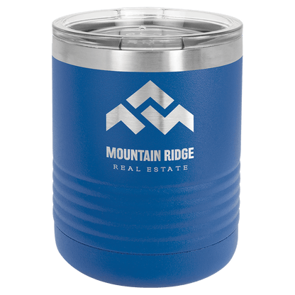 Royal Blue Polar Camel 10 oz. Vacuum Insulated Ringneck Tumbler with Clear Lid