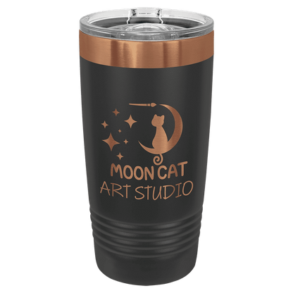 Black/Rose Gold Polar Camel 20 oz. Ringneck Tumbler