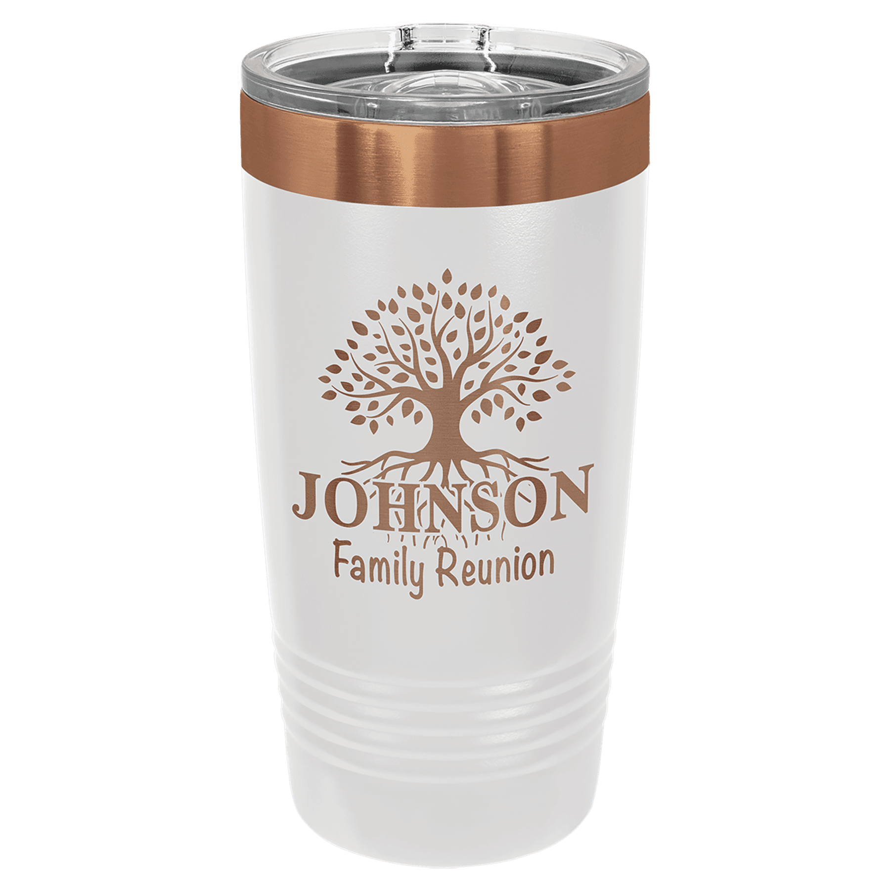 White/Rose Gold Polar Camel 20 oz. Ringneck Tumbler