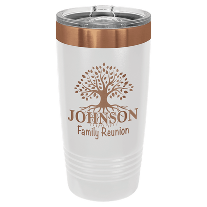 White/Rose Gold Polar Camel 20 oz. Ringneck Tumbler