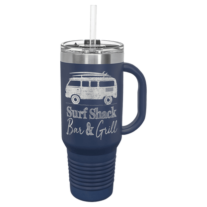 Navy Blue Polar Camel 40 oz. Travel Mug with Snap Lid & Straw