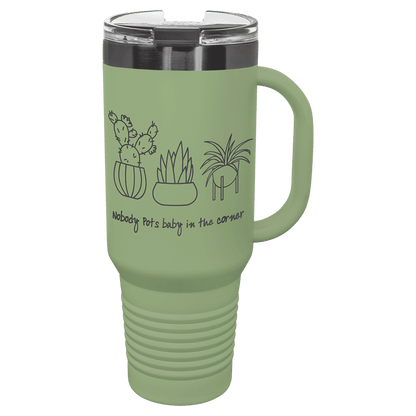 Black 3 Polar Camel 40 oz. Travel Mug with Handle & Straw