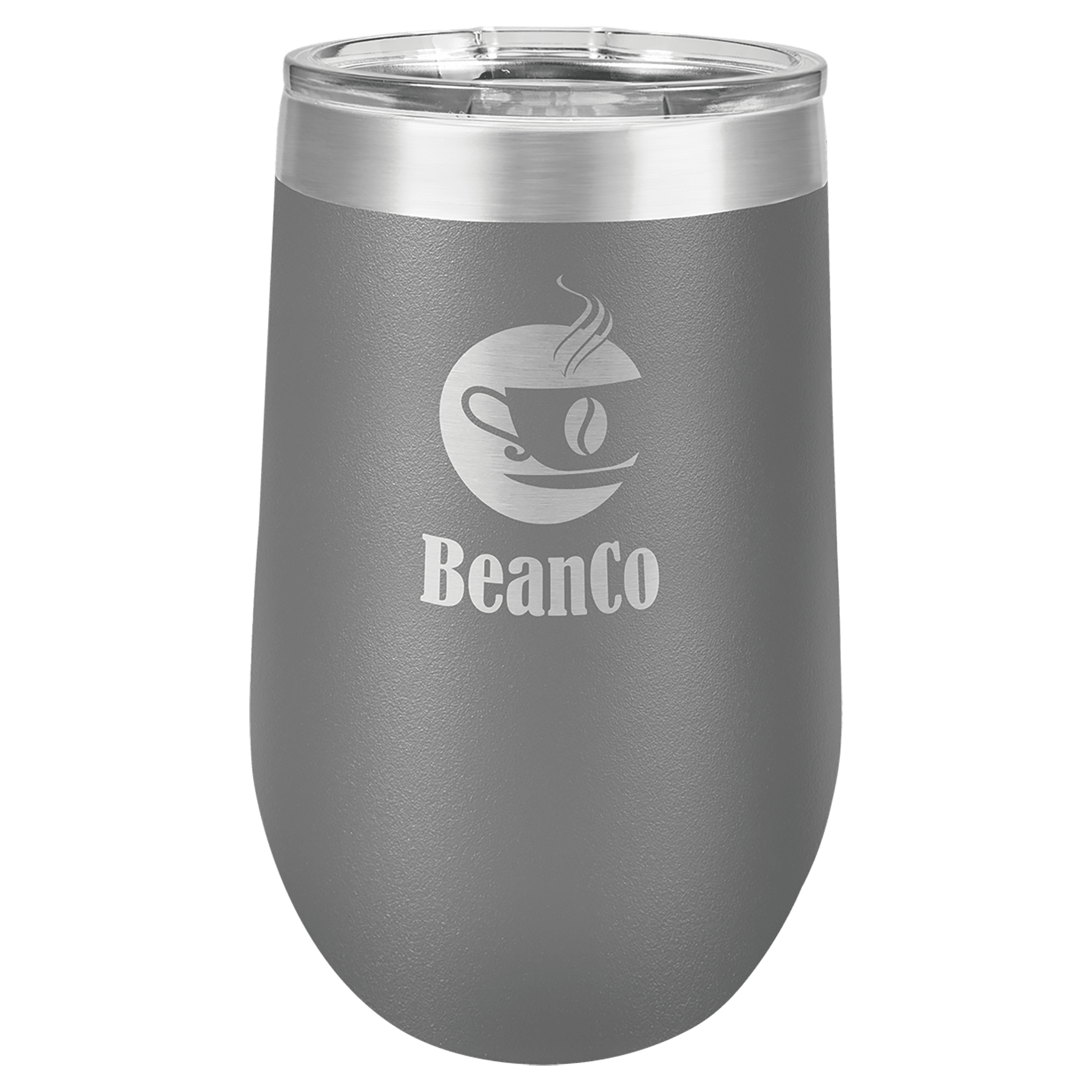 Dark Gray Polar Camel 16 oz. Vacuum Insulated Stemless Tumbler with Lid