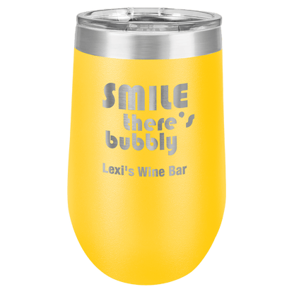 Yellow Polar Camel 16 oz. Vacuum Insulated Stemless Tumbler with Lid