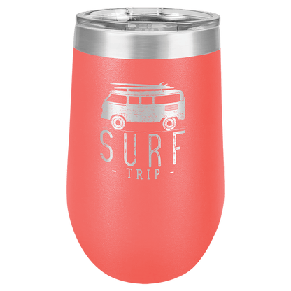 Coral Polar Camel 16 oz. Vacuum Insulated Stemless Tumbler with Lid
