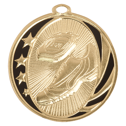 Bright Gold 2" Track Laserable MidNite Star Medal
